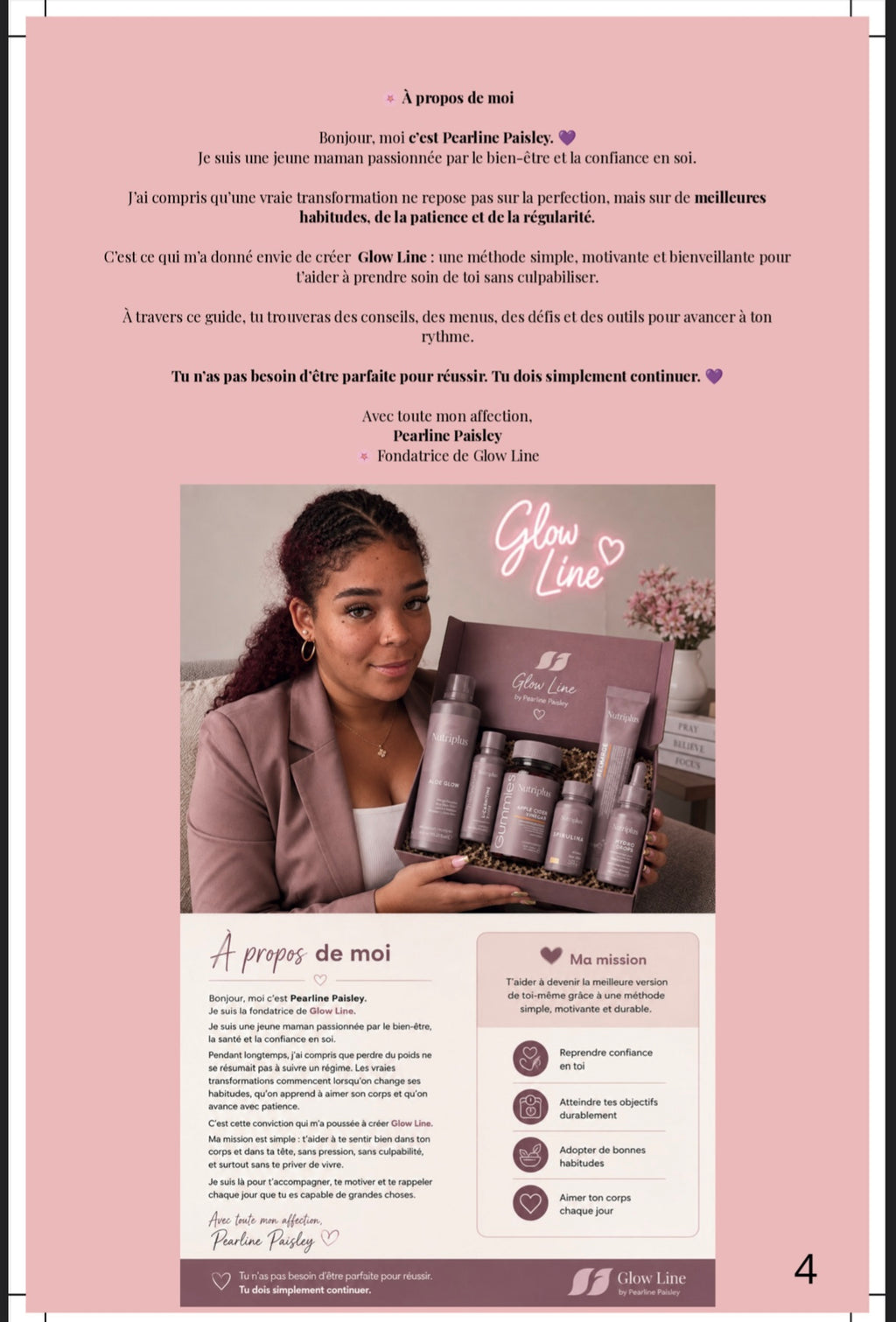 E-book Glow Line – Programme bien-être & menus 7 jours